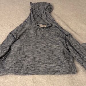 Men's Blue Hooded Sweatshirt